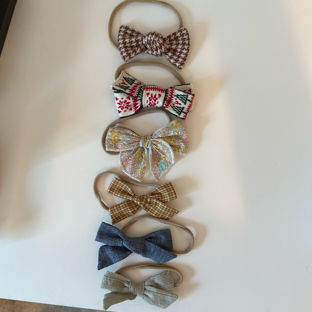 Little Poppy Co Baby Headband Bows (Set of 6)